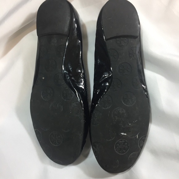 Tory Burch Reva Flats Patent Leather Sz 7.5 - Picture 4 of 5